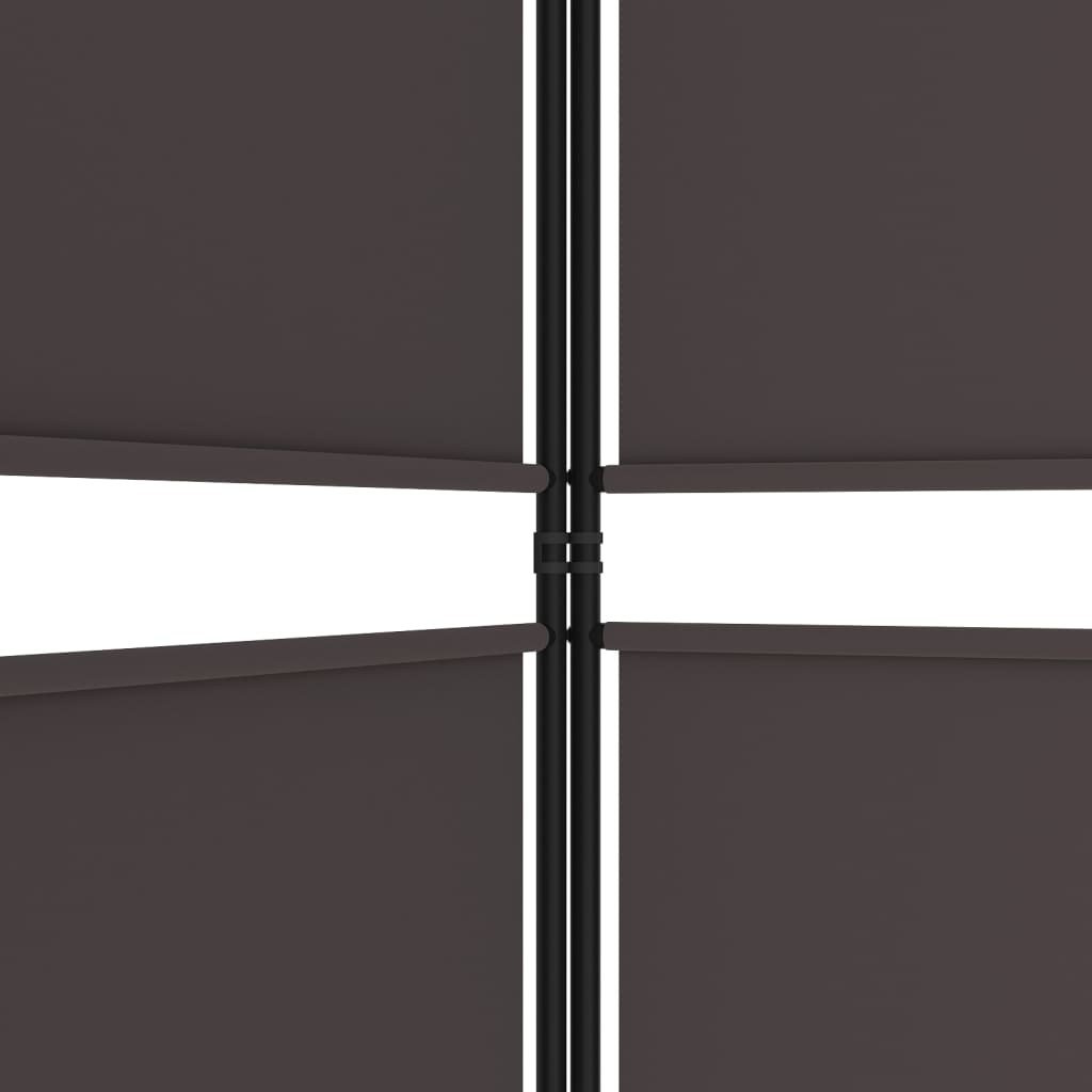 Kamerscherm Met 5 Panelen Stof Bruin 5