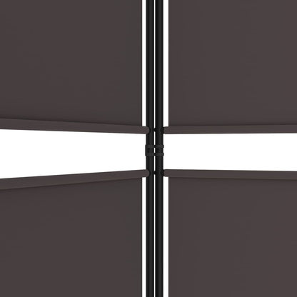 Kamerscherm Met 5 Panelen Stof Bruin 5