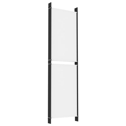Kamerscherm Met 6 Panelen Stof 300 x 180 cm Wit