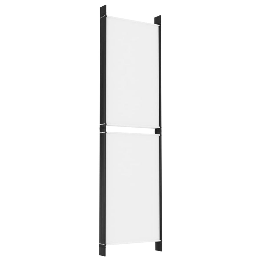Kamerscherm Met 6 Panelen Stof 300 x 180 cm Wit