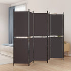 Kamerscherm 300x180 cm stof bruin