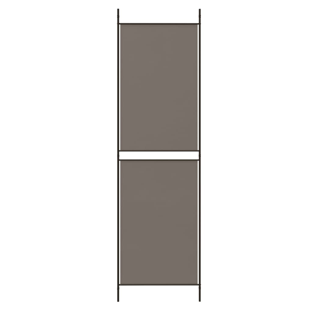 Kamerscherm met 6 panelen 300x180 cm antracietkleurig