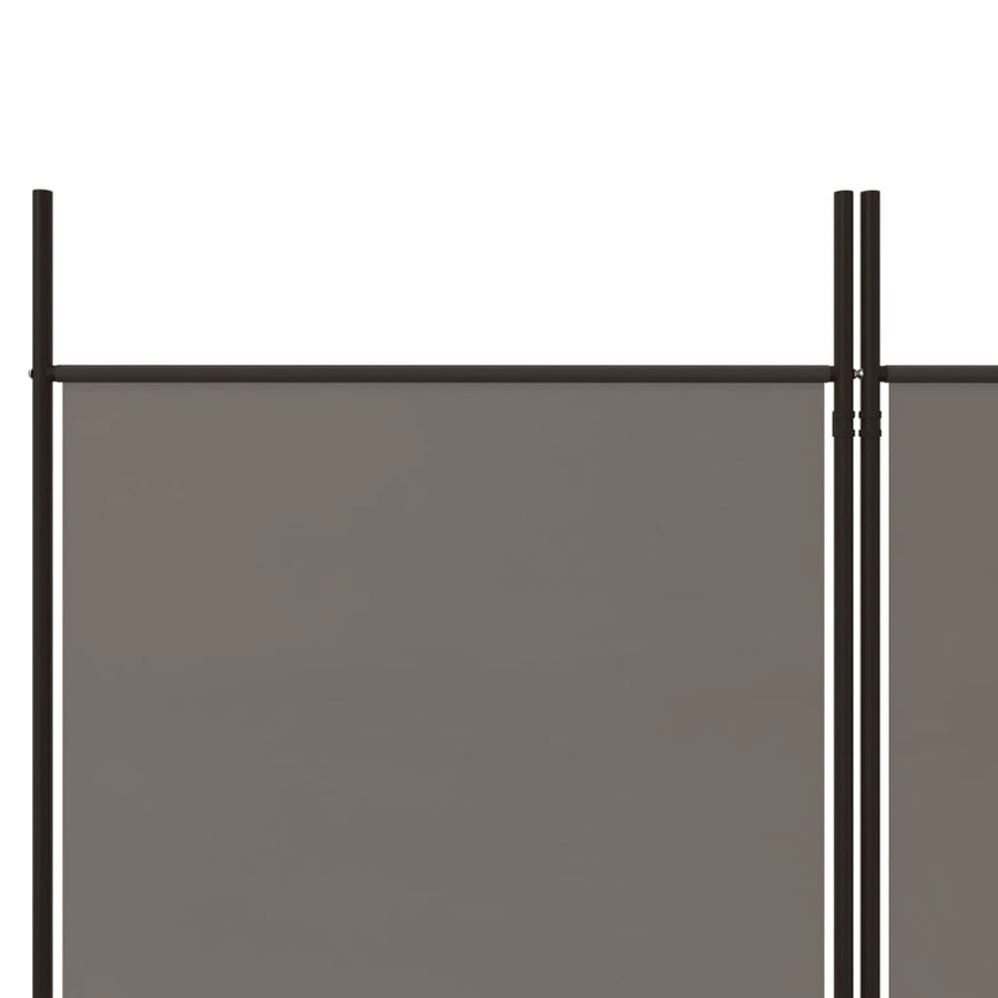 Kamerscherm met 6 panelen 300x180 cm antracietkleurig