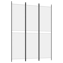 Kamerscherm met 3 panelen 150x200 cm stof wit