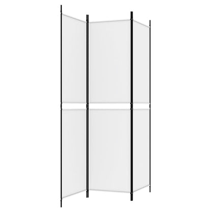 Kamerscherm met 3 panelen 150x200 cm stof wit
