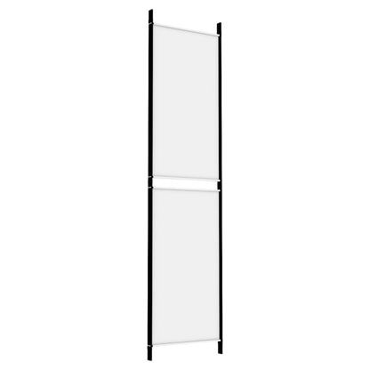 Kamerscherm met 3 panelen 150x200 cm stof wit