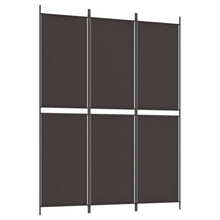 Kamerscherm Met 3 Panelen Stof Bruin 3