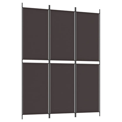 Kamerscherm Met 3 Panelen Stof Bruin 3