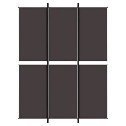 Kamerscherm Met 3 Panelen Stof Bruin 3