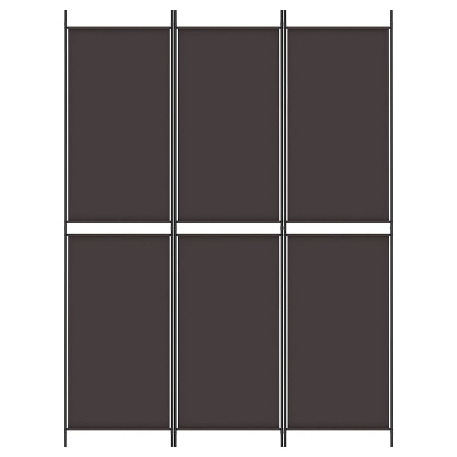 Kamerscherm Met 3 Panelen Stof Bruin 3
