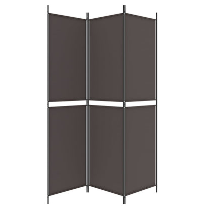 Kamerscherm Met 3 Panelen Stof Bruin 3