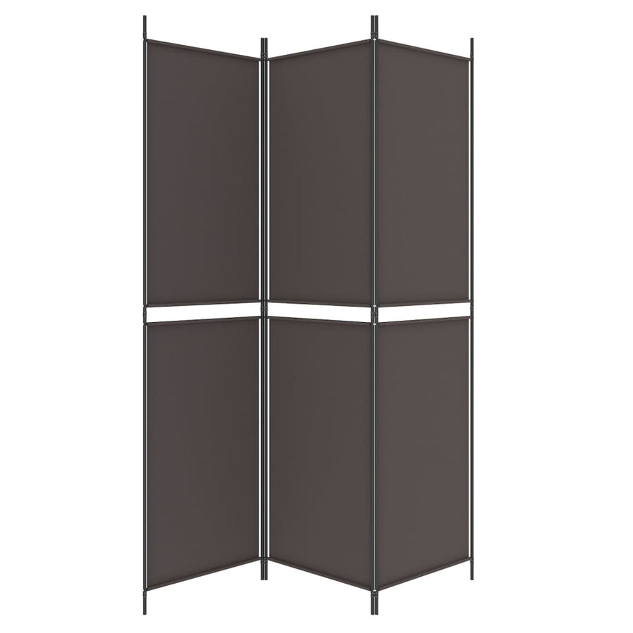Kamerscherm Met 3 Panelen Stof Bruin 3
