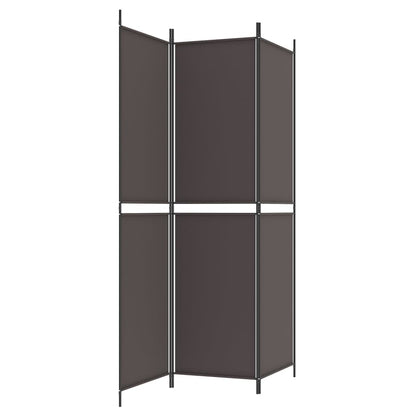 Kamerscherm Met 3 Panelen Stof Bruin 3