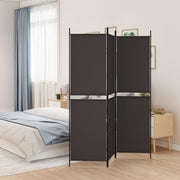 Kamerscherm 3 panelen stof bruin