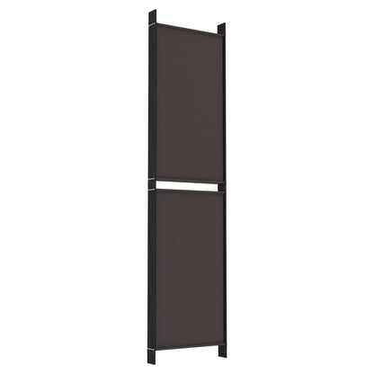 Kamerscherm Met 5 Panelen 250X200 Cm Stof Bruin