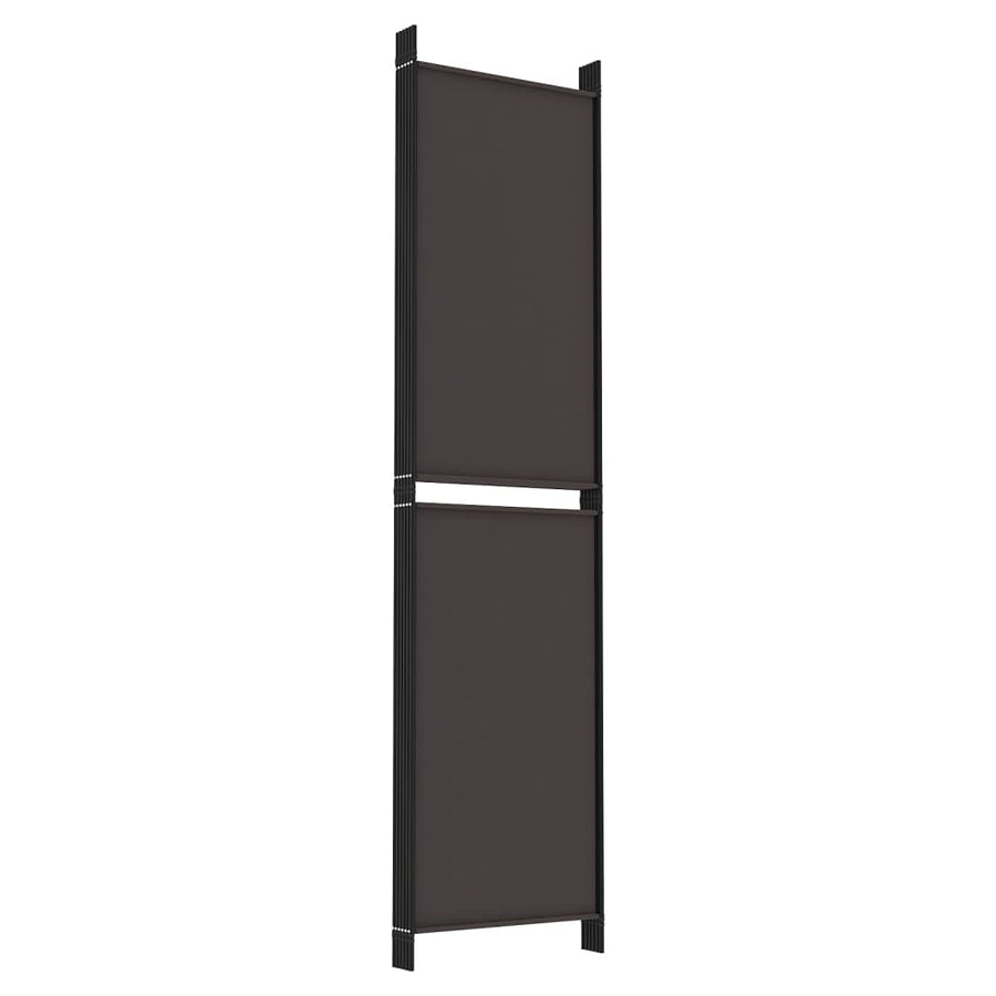 Kamerscherm Met 5 Panelen 250X200 Cm Stof Bruin