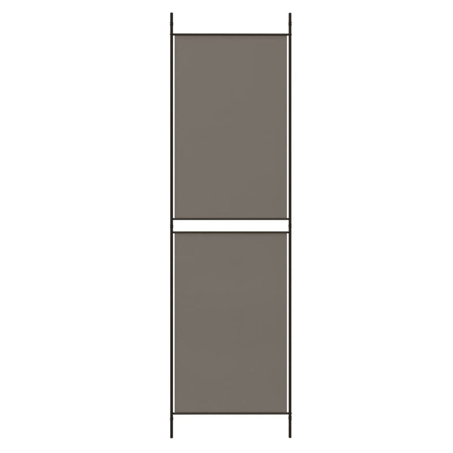 Kamerscherm met 5 panelen 300x200 cm stof antracietkleurig