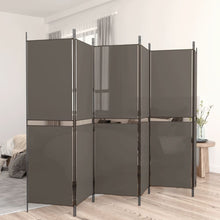 Kamerscherm met 6 panelen 300x200 cm stof antracietkleurig