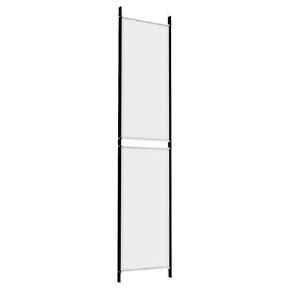 Kamerscherm Met 3 Panelen 150X220 Cm Stof Wit 150 x 220 cm