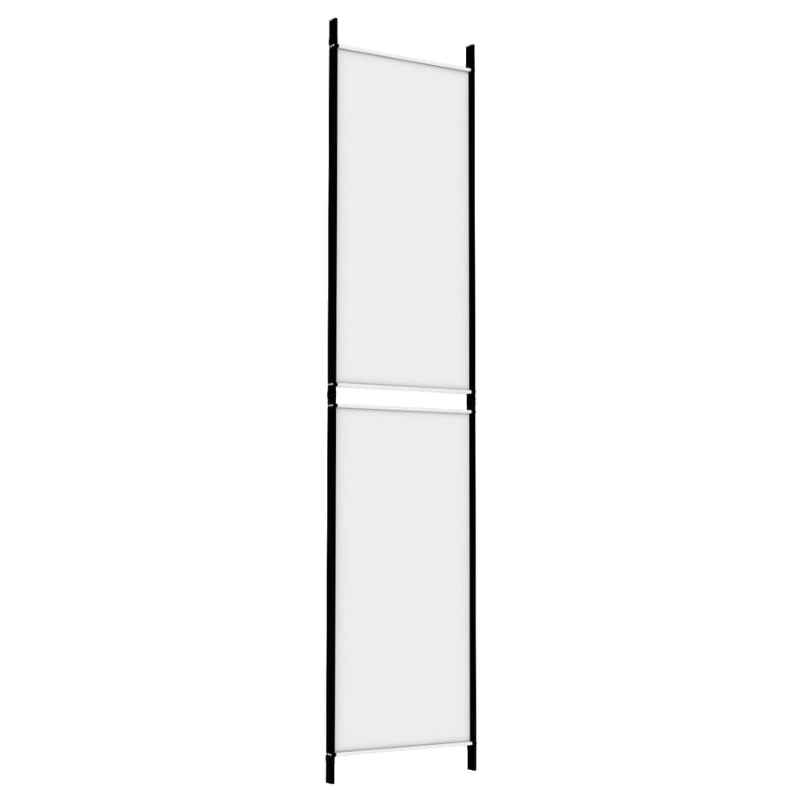 Kamerscherm Met 3 Panelen 150X220 Cm Stof Wit 150 x 220 cm