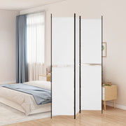 Kamerscherm 3 panelen 150x220 cm wit stof