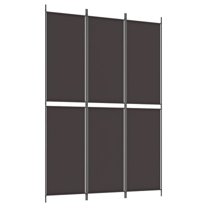 Kamerscherm Met 3 Panelen Stof Bruin 3