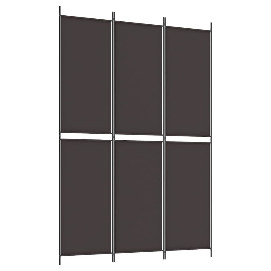Kamerscherm Met 3 Panelen Stof Bruin 3