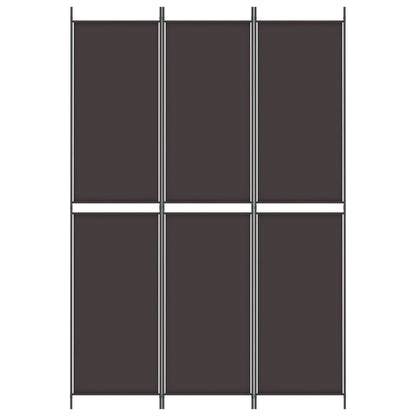 Kamerscherm Met 3 Panelen Stof Bruin 3