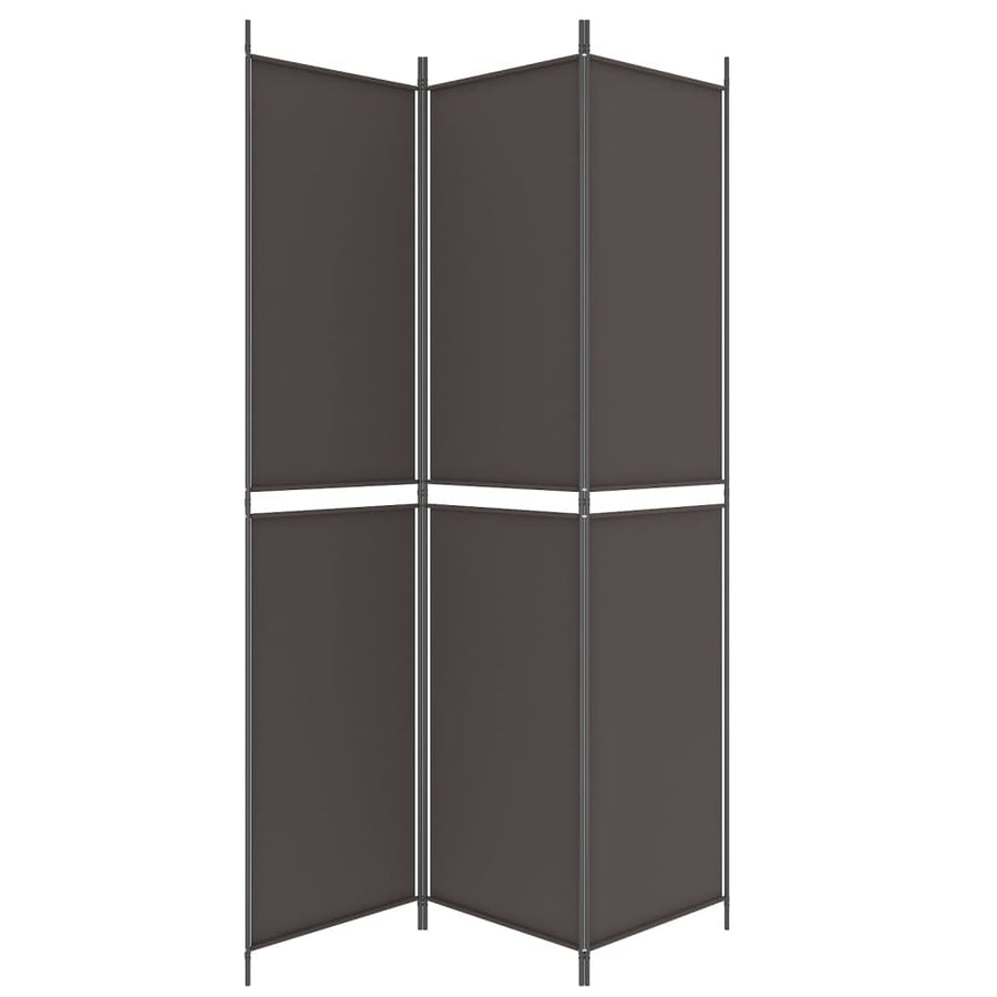 Kamerscherm Met 3 Panelen Stof Bruin 3