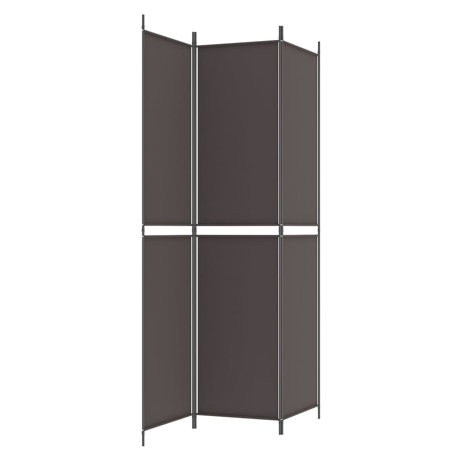 Kamerscherm Met 3 Panelen Stof Bruin 3