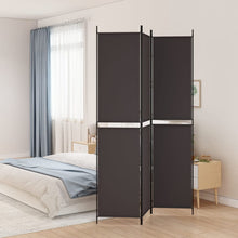 Kamerscherm Met 3 Panelen Stof Bruin 3