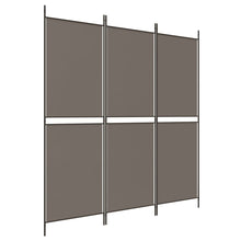 Kamerscherm met 3 panelen 150x220 cm stof antracietkleurig