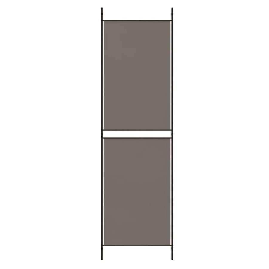 Kamerscherm met 3 panelen 150x220 cm stof antracietkleurig