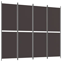 Kamerscherm Met 4 Panelen Stof Bruin 4