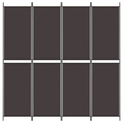 Kamerscherm Met 4 Panelen Stof Bruin 4