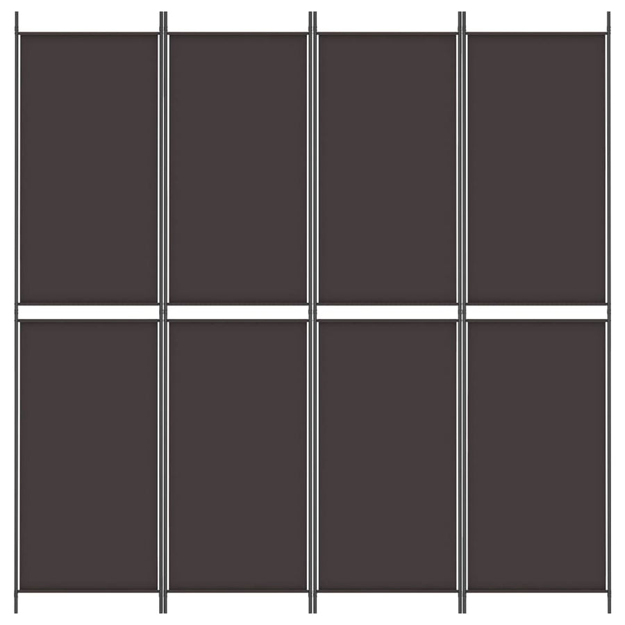 Kamerscherm Met 4 Panelen Stof Bruin 4