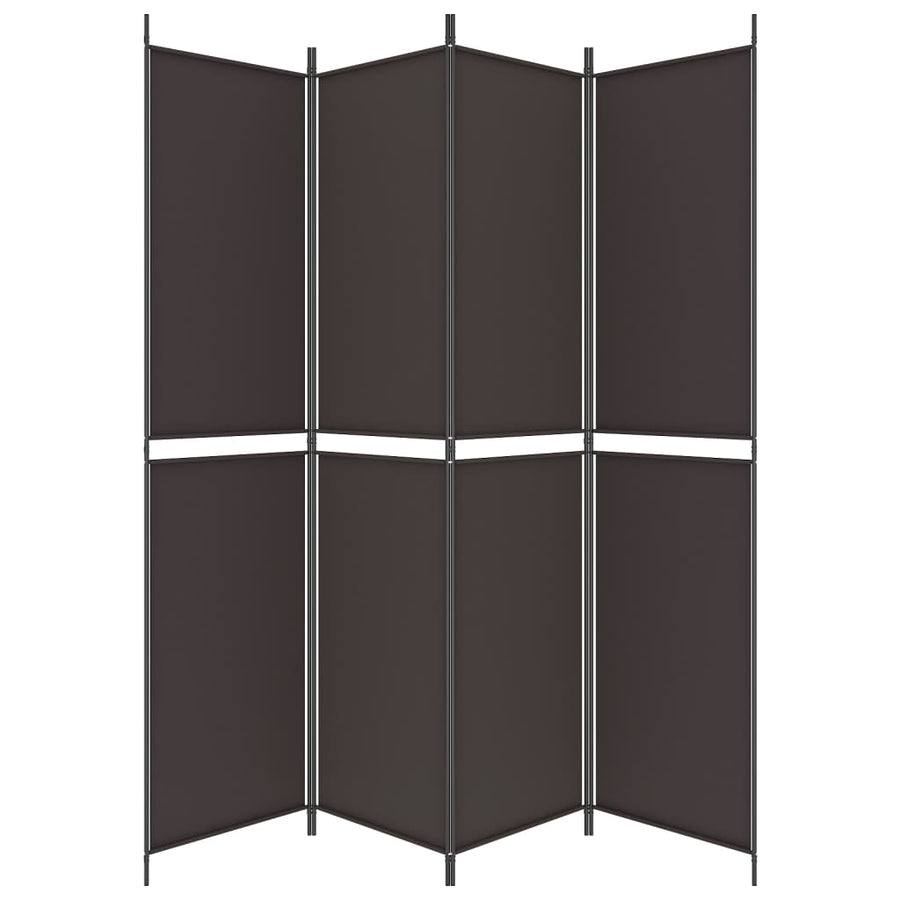 Kamerscherm Met 4 Panelen Stof Bruin 4