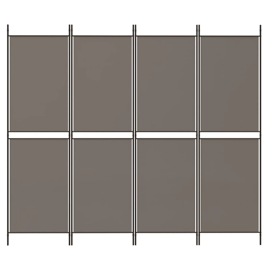 Kamerscherm Met 4 Panelen Stof Kleurig Antraciet 4