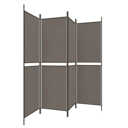 Kamerscherm Met 4 Panelen Stof Kleurig Antraciet 4