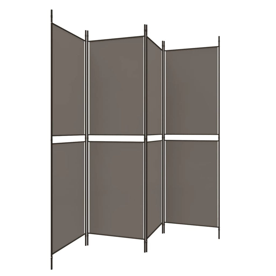 Kamerscherm Met 4 Panelen Stof Kleurig Antraciet 4