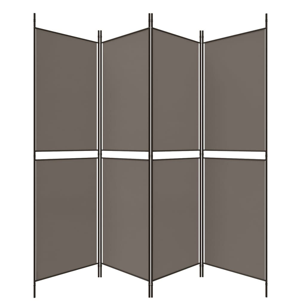 Kamerscherm Met 4 Panelen Stof Kleurig Antraciet 4