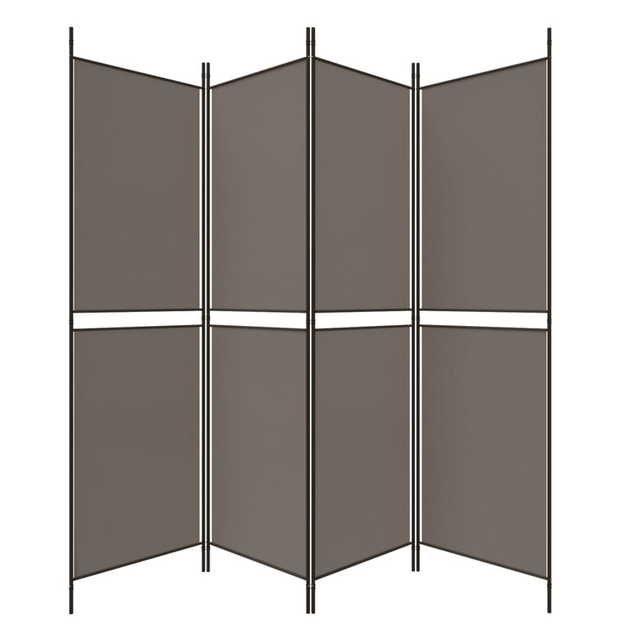 Kamerscherm Met 4 Panelen Stof Kleurig Antraciet 4