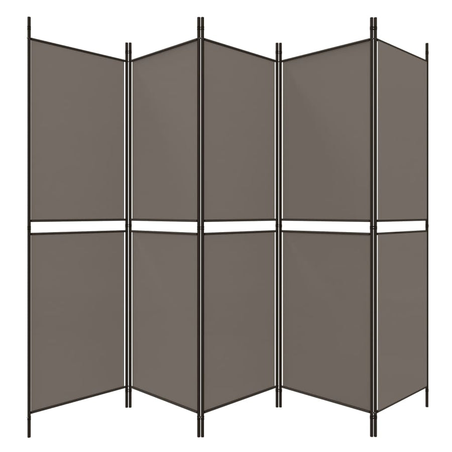 Kamerscherm Met 5 Panelen Stof Kleurig Antraciet 5