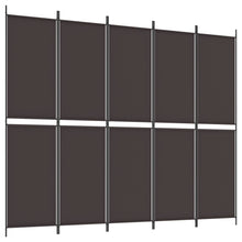 Kamerscherm Met 6 Panelen Stof Bruin 6