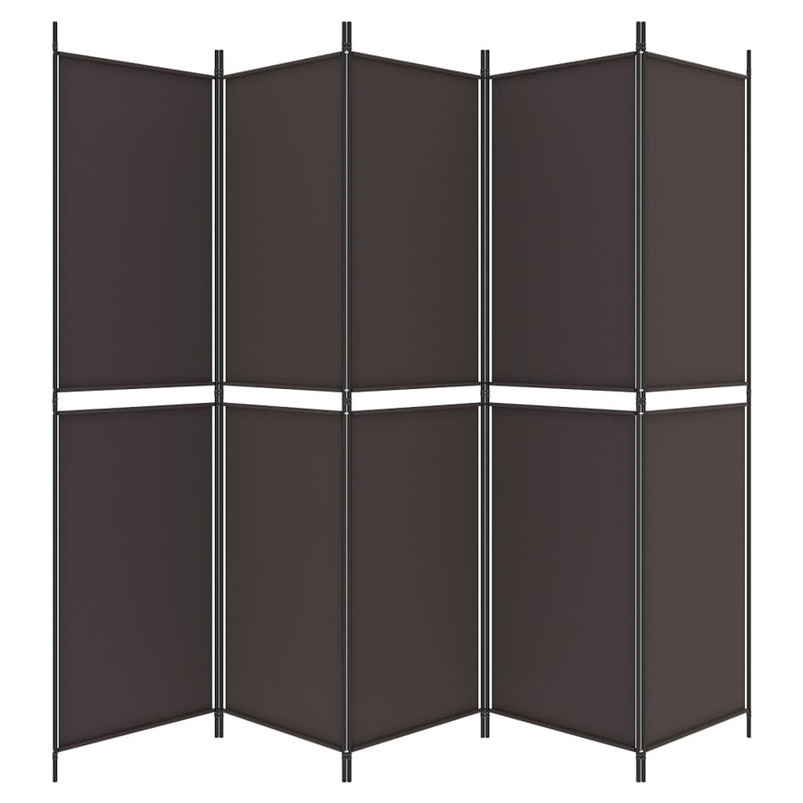 Kamerscherm Met 6 Panelen Stof Bruin 6