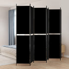 6-panel room divider 300x220 cm fabric black