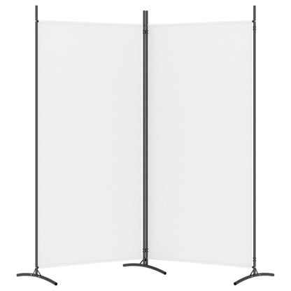 Kamerscherm Met 2 Panelen Stof 175 x 180 cm Wit