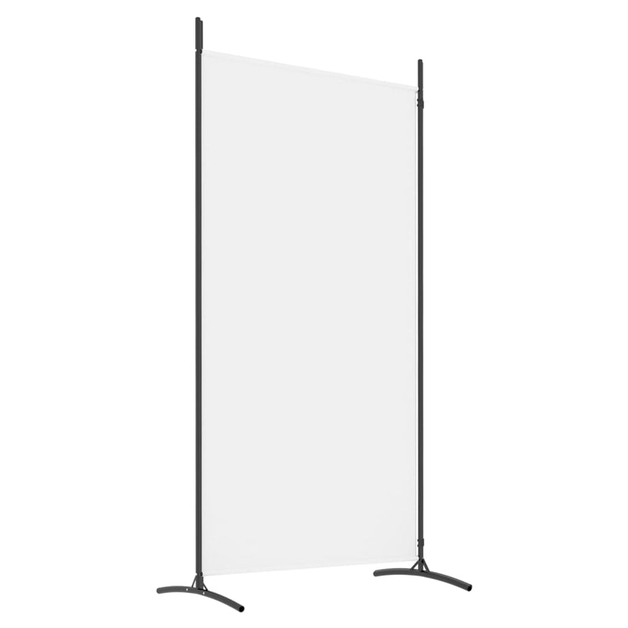 Kamerscherm Met 2 Panelen Stof 175 x 180 cm Wit