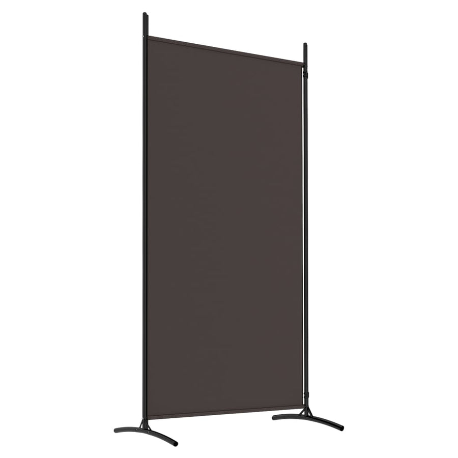 Kamerscherm met 2 panelen 175x180 cm stof bruin 175 x 180 cm Bruin