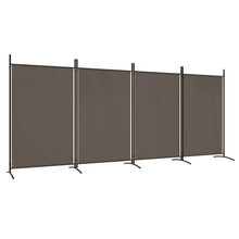 Kamerscherm Met 4 Panelen Stof Kleurig 346 x 180 cm Antraciet